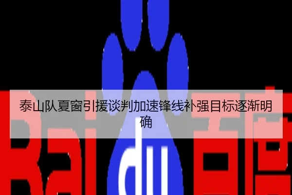 泰山队夏窗引援谈判加速锋线补强目标逐渐明确